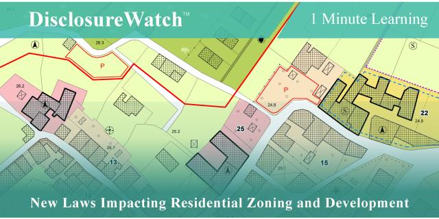 New Laws Impacting Residential Zoning and Development